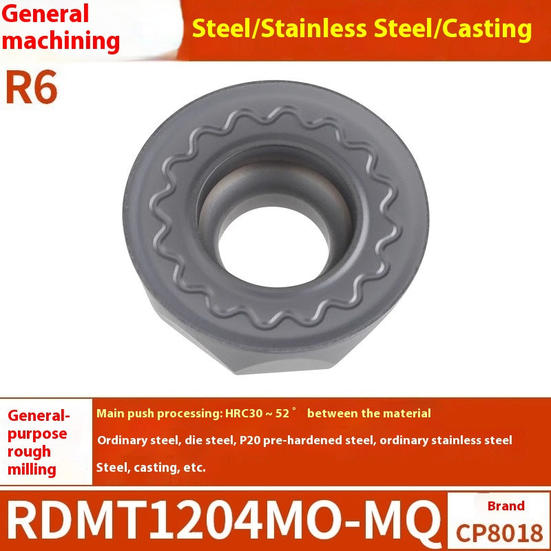 6009 CNC milling inserts RPMW carbide R5 machining center R4 milling machine R6 milling inserts RPMT round cutter grain cutting tools Shandong Denso Pricision Tools Co.,Ltd.